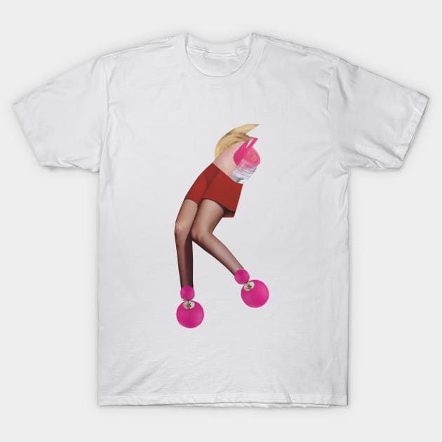 High Fashion Pink Model T-Shirt by Luca Mainini